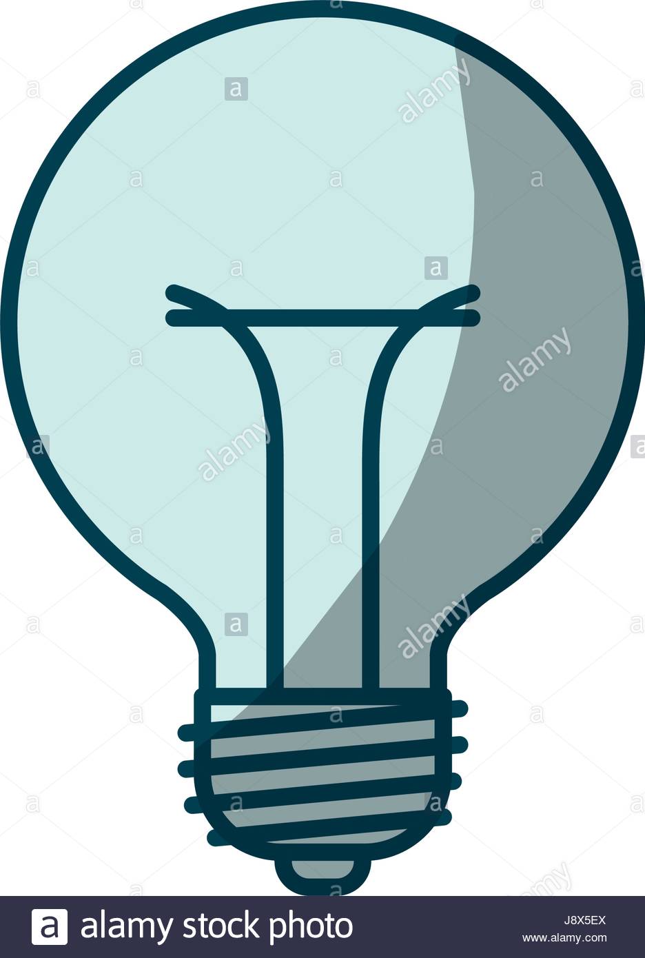 936x1390 Blue Shading Silhouette Of Bulb Light Icon Stock Vector Art