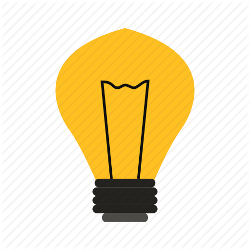 512x512 Background, Illustration, Isolated, Light Bulb, Sign, Silhouette
