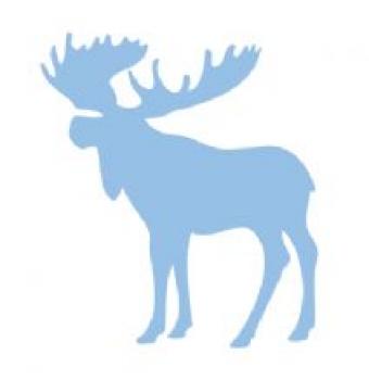 340x350 Moose Silhouette Wall Art The Baby Boy's Room