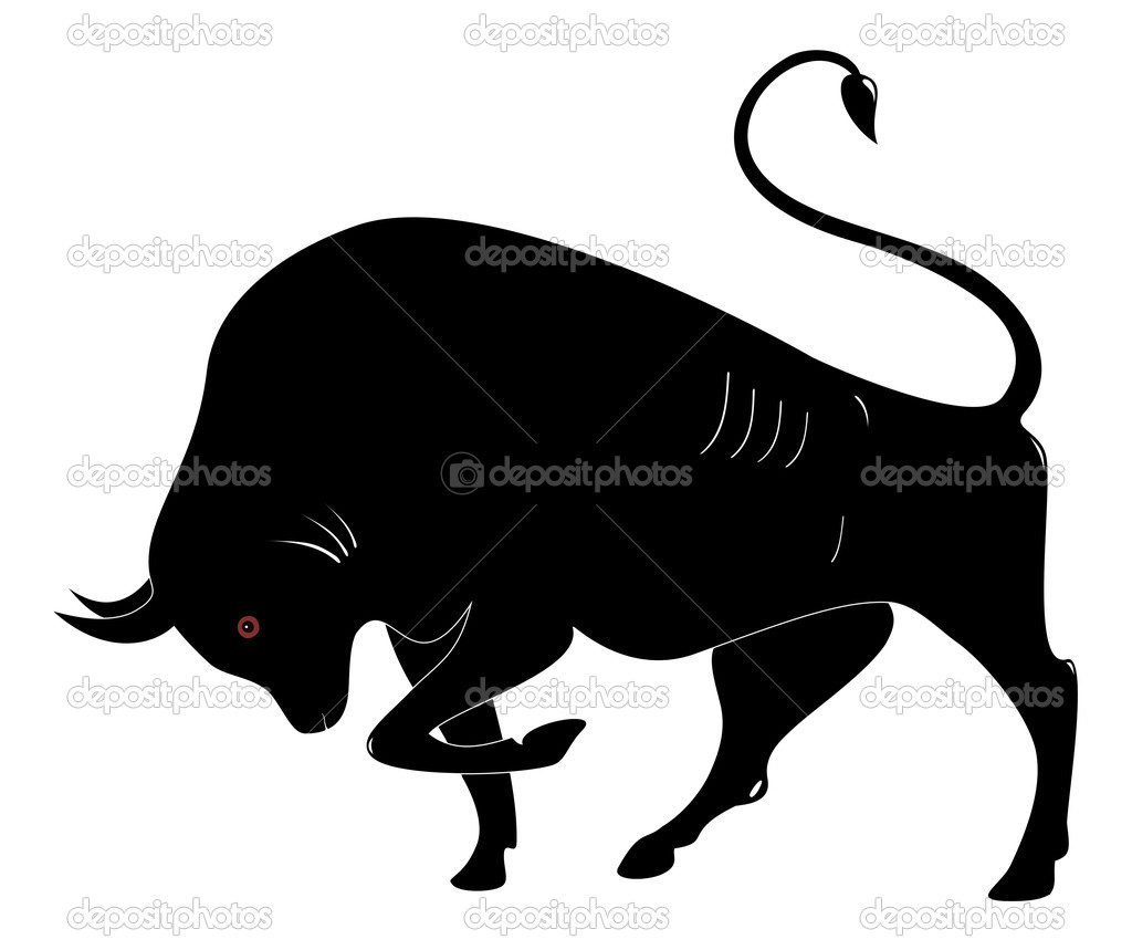 1024x859 Black Bull Silhouette Vector Free Download