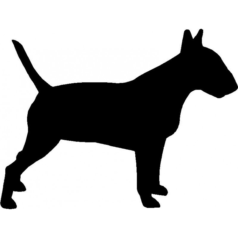 800x800 Dog Breed Silhouette Wall Hanging Magnetic Memo Bull Terrier
