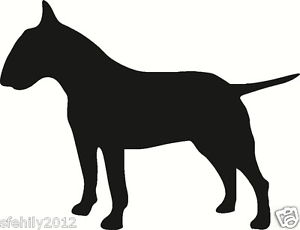 300x230 English Bull Terrier , Car, Van Sticker, Silhouette. Great Gift