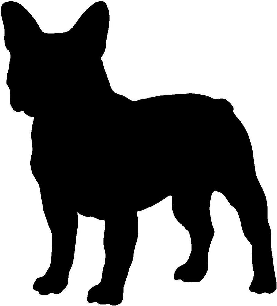 905x1000 French Bulldog Silhouette Sticker, Vinyl Decal, Dog, Puppy 245mm X