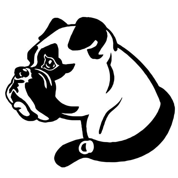 570x570 Dog Head Decal Dog, Etsy And Stenciling