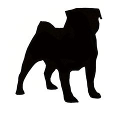236x232 Dog Head Silhouette