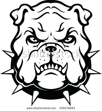 Bulldog Head Silhouette at GetDrawings | Free download