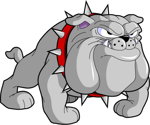 478x400 Clipart Of A Bulldog