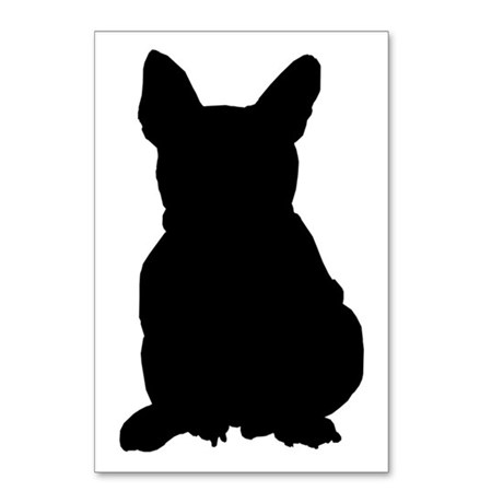 460x460 French Bulldog Silhouette Postcards (Package Of 8) By Showyourshirt