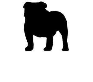 300x266 British Bulldog Silhouette Bulldogs Silhouettes