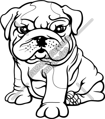 438x500 Bulldog Clipart Bulldog Puppy