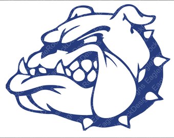 340x270 Bulldog Mascot Svg Etsy