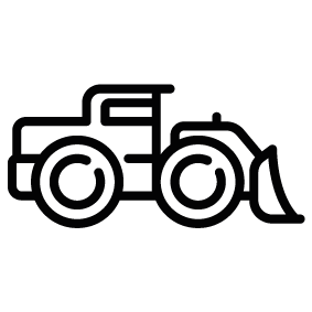 283x283 Bulldozer Silhouette Silhouette Of Bulldozer