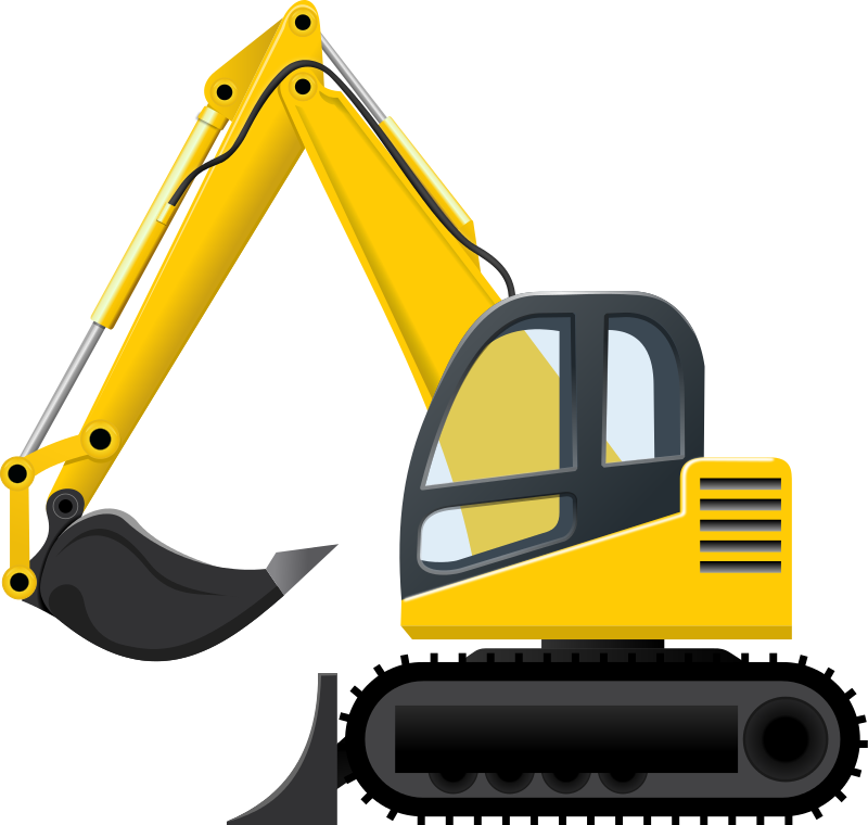 800x760 Excavator Clip Art Images Free For Commercial Use Construction