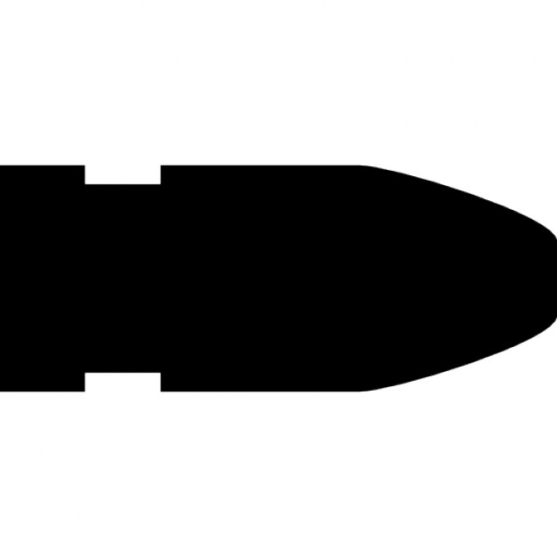 626x626 Bullet Black Silhouette Icons Free Download