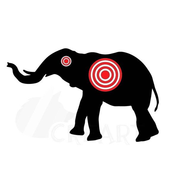 570x570 Animals Silhouette Shooting Target Clipart Pack With 10