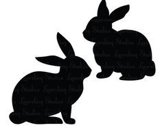 236x187 Rabbit Silhouette Spring Decor Rabbit, Silhouettes