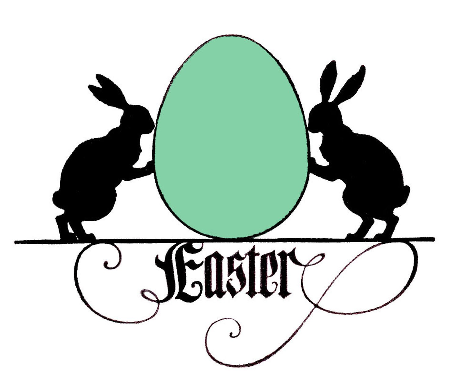 1500x1255 Easter Bunny Silhouette Clipart