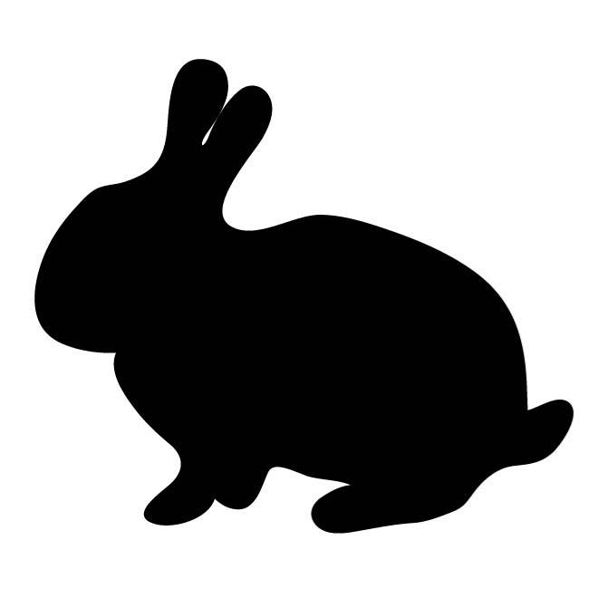 660x660 Silhouette Of A Rabbit