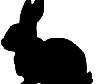 336x280 Vector Rabbit Silhouette Vector Clip Art