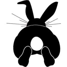 236x236 Free Svg File Three Easter Bunnies Backs Svg File, Easter