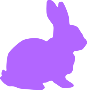 291x300 Purple Rabbit Clip Art