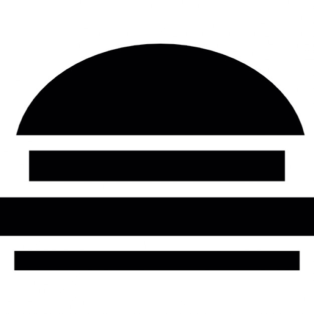 626x626 Hamburger Silhouette Icons Free Download