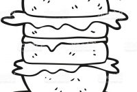 200x135 Best Black And White Cartoon Hamburger Vector Library