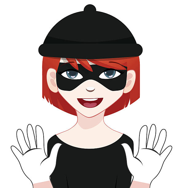 612x612 Female Cat Burglar Silhouette Clip Art, Vector Images