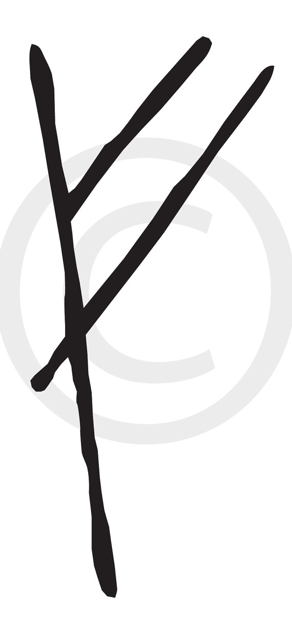 570x1237 Burglar Rune Symbol Vinyl Decal Wizardry Viking Medieval Storybook