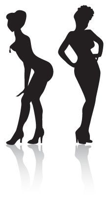 226x399 Burlesque Clip Art