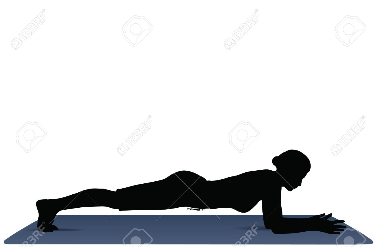 1300x854 Plank Silhouette Clipart