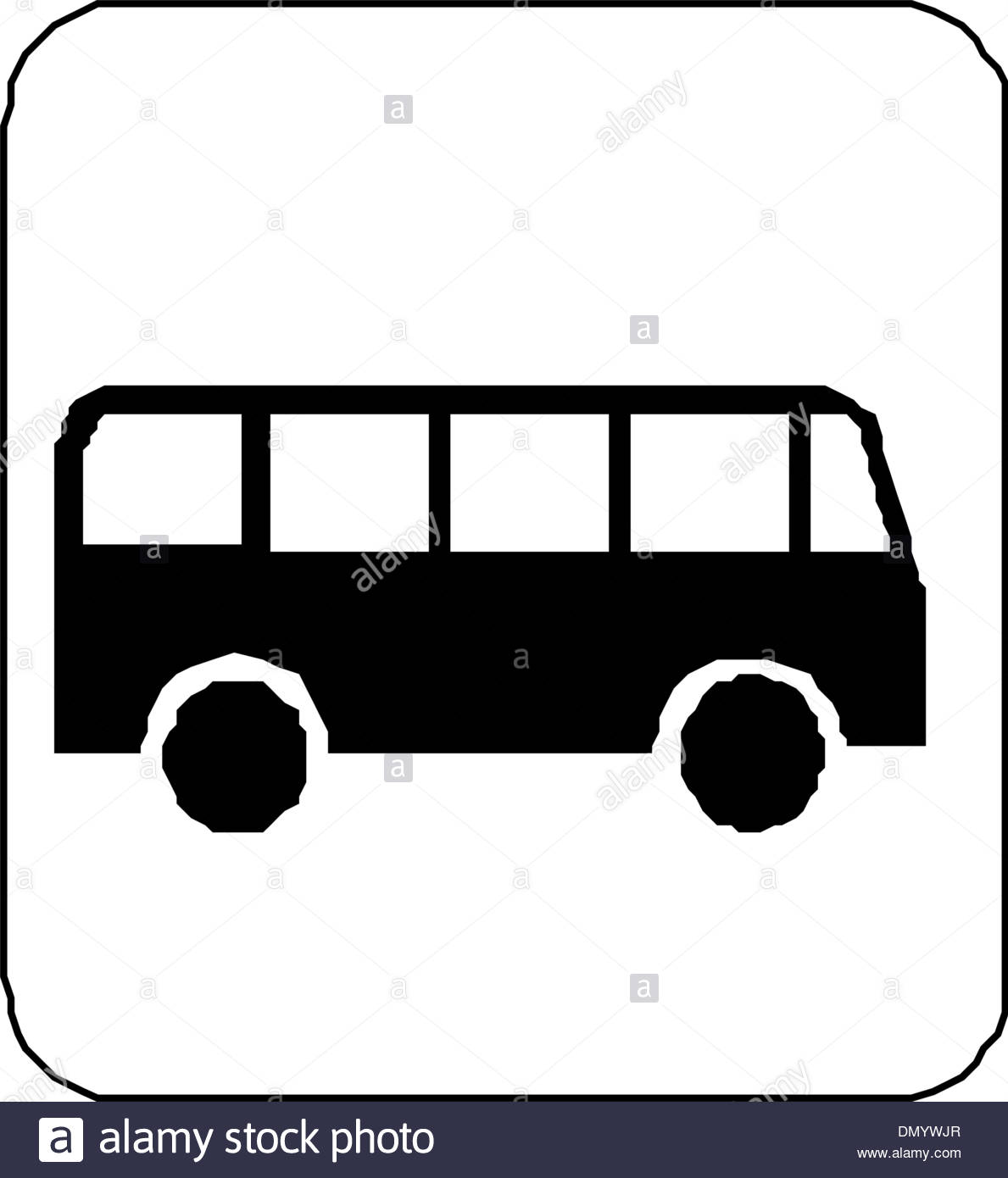 1189x1390 Black Silhouette On A Bus. Vector Illustration Stock Vector Art