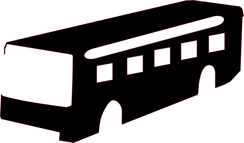 500x293 Bus Silhouette Vector Drawing Public Domain Vectors