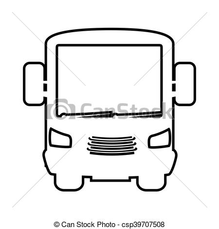 450x470 Bus Transport Vehicle Auto Urban Public Service Silhouette