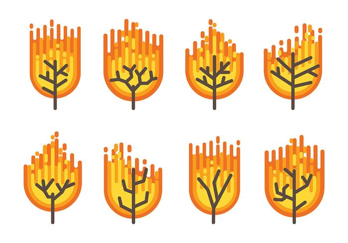 700x490 Burning Bush Vector Icons