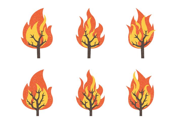 700x490 Burning Bush Vector Illustration Collection