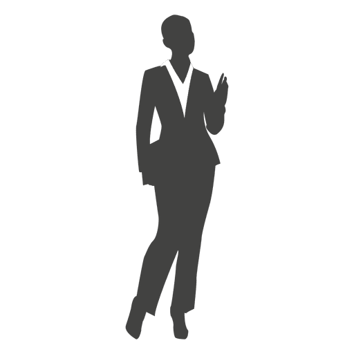512x512 Young Businesswoman Silhouette