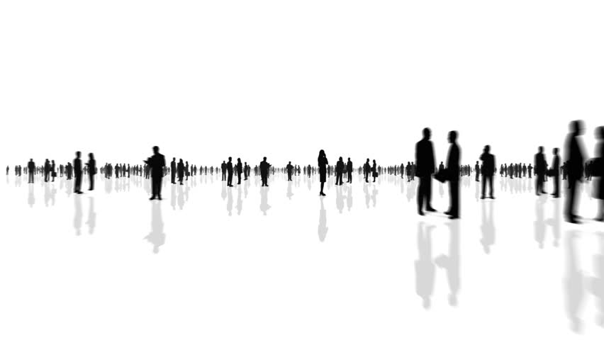 852x480 Business People Silhouette Footage Stock Clips