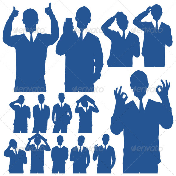 590x588 Silhouette Business People Graphics, Designs Amp Templates
