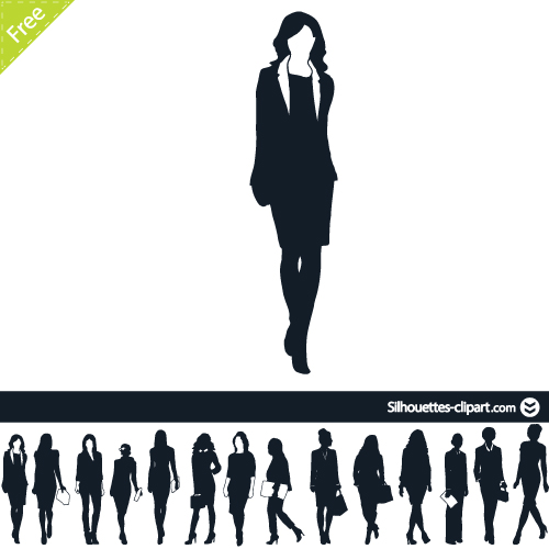 500x500 Business Woman Silhouette Silhouettes Business