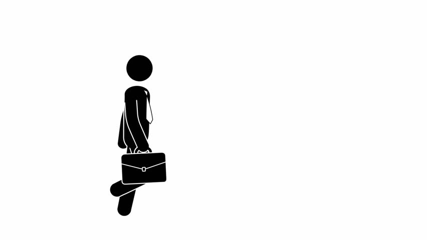 852x480 Pictogram Man Walking. Stock Footage Video 7514587 Shutterstock