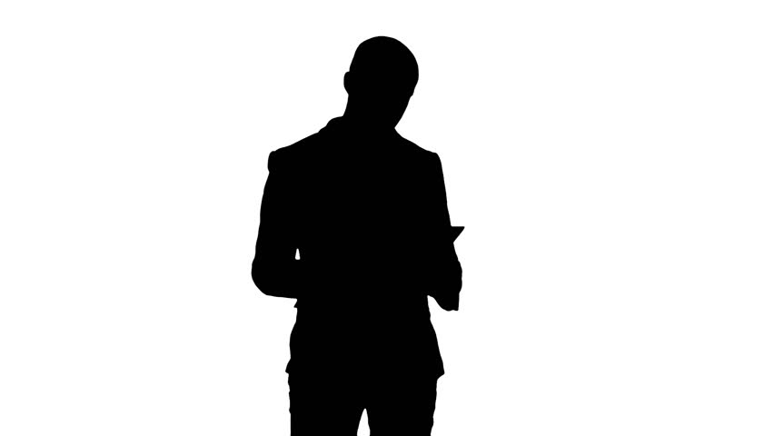 852x480 Silhouette Of A Man With A Gun Walking And Aiming Down The Sights