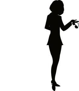 261x300 Woman Shadow Clipart