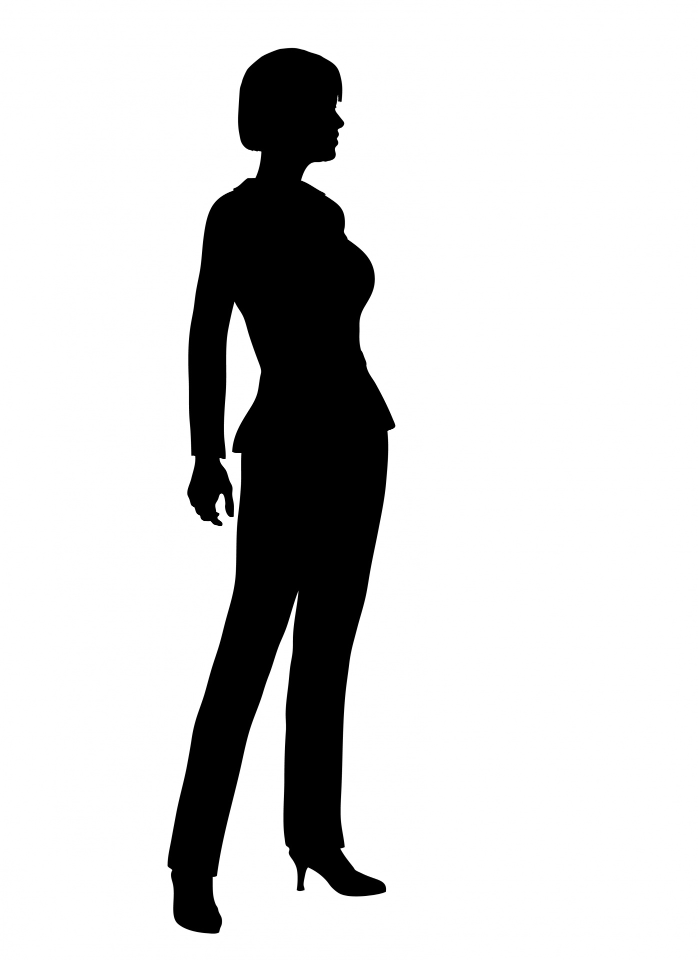 1396x1919 Business Woman Silhouette Free Stock Photo
