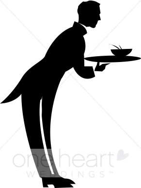 291x388 Clipart Butler Wedding Food Clipart