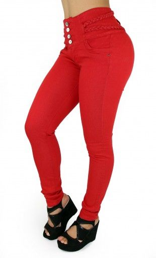 310x513 Maripily Women Colored High Waits Butt Lifting Skinny Jean This