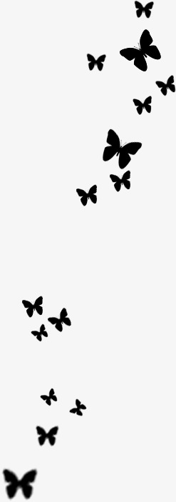 247x703 Black Butterfly Silhouette Tanabata, Black, Butterfly, Sketch Png