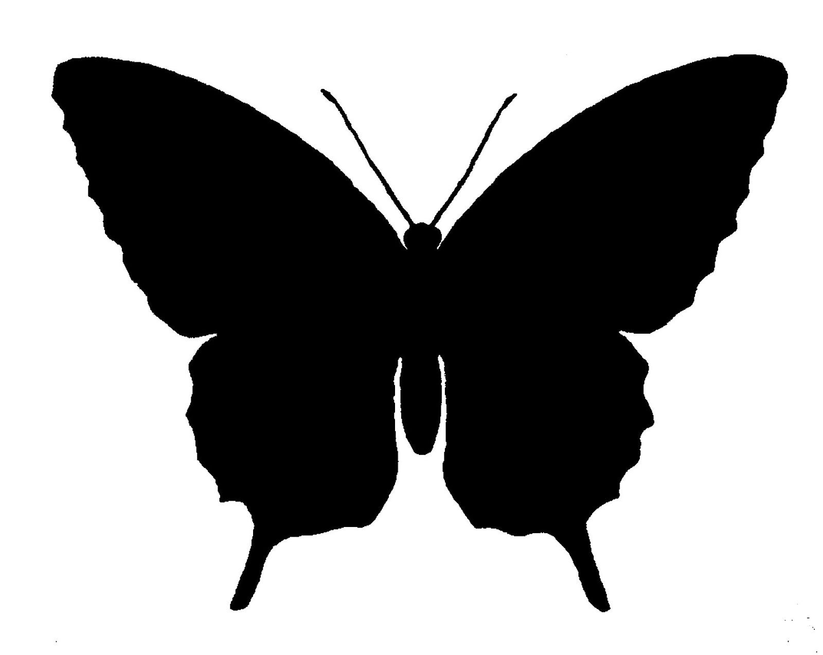 1600x1274 The Graphics Monarch Free Butterfly Silhouette Image Grayscale
