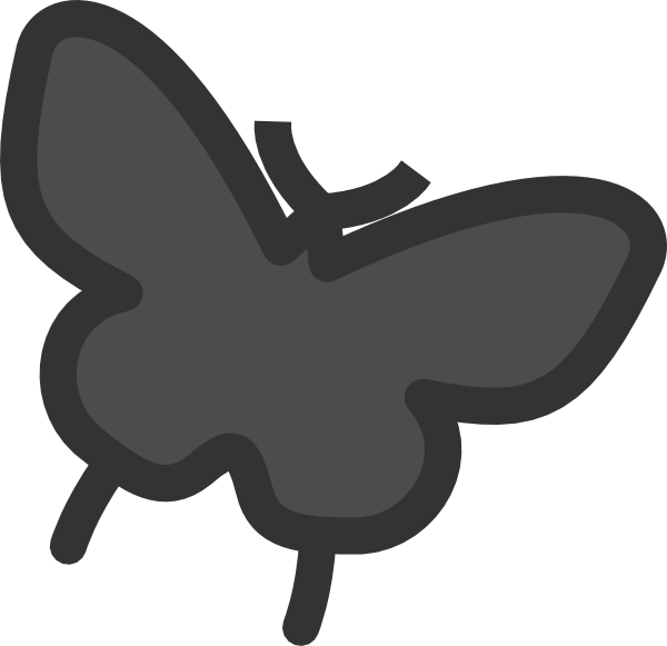 600x581 Butterfly Silhouette Clip Art