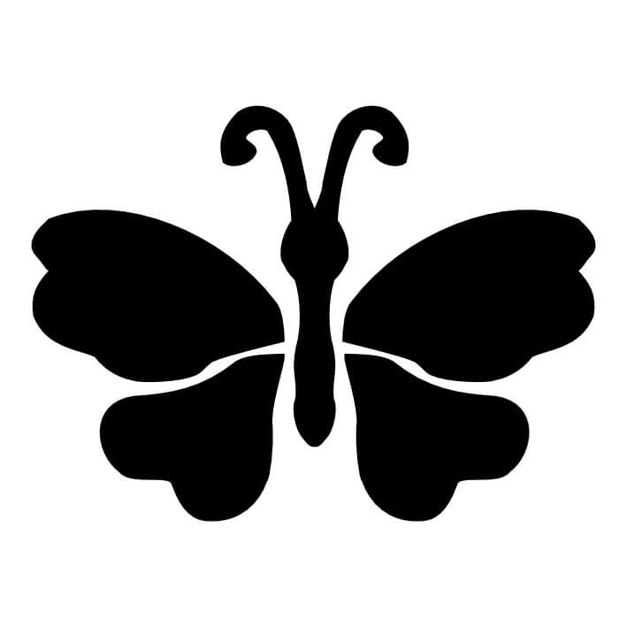 Butterfly Silhouette Tattoo at GetDrawings | Free download